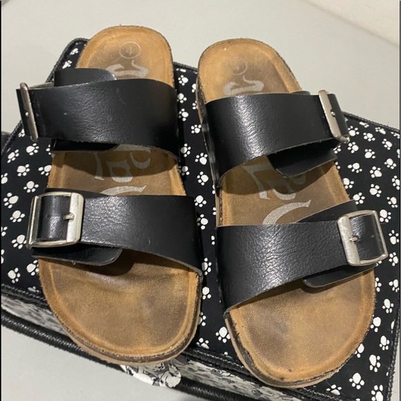 2 strap cork sandals